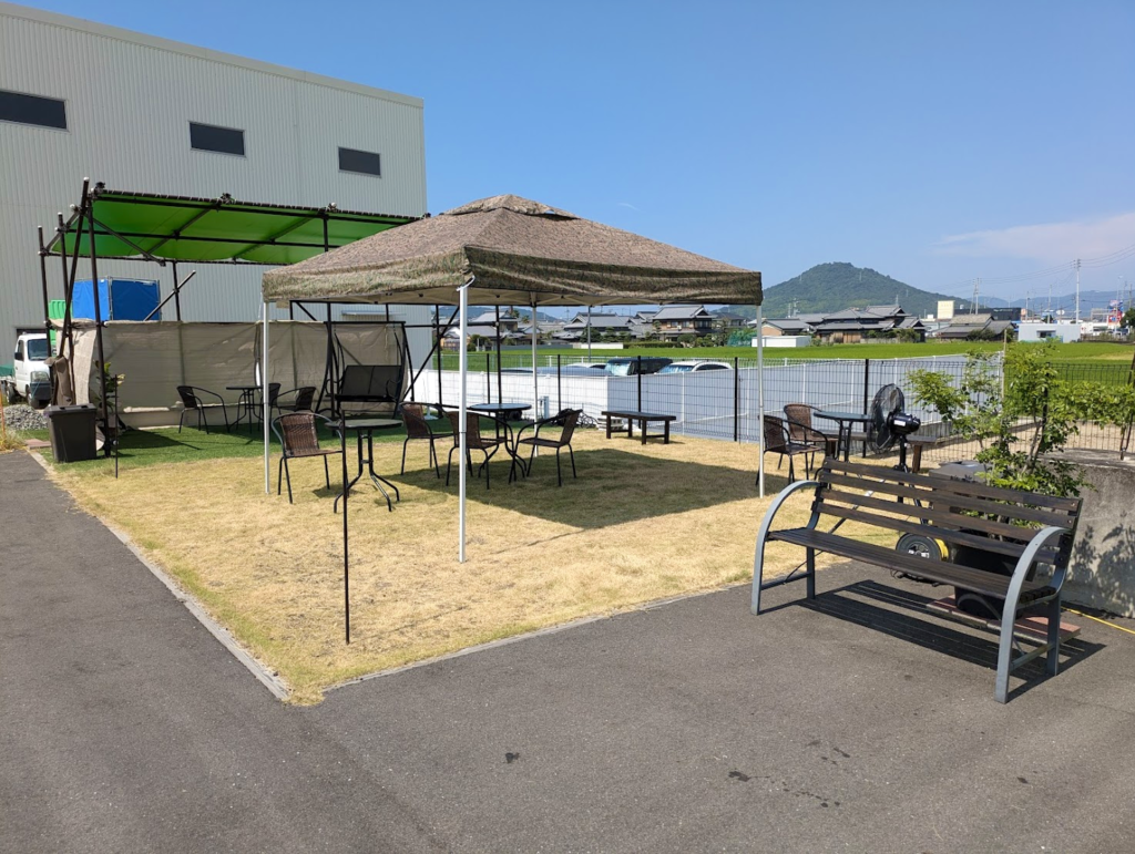 丸亀市飯野町 sweet pot cafe(スイートポットカフェ) テラス席